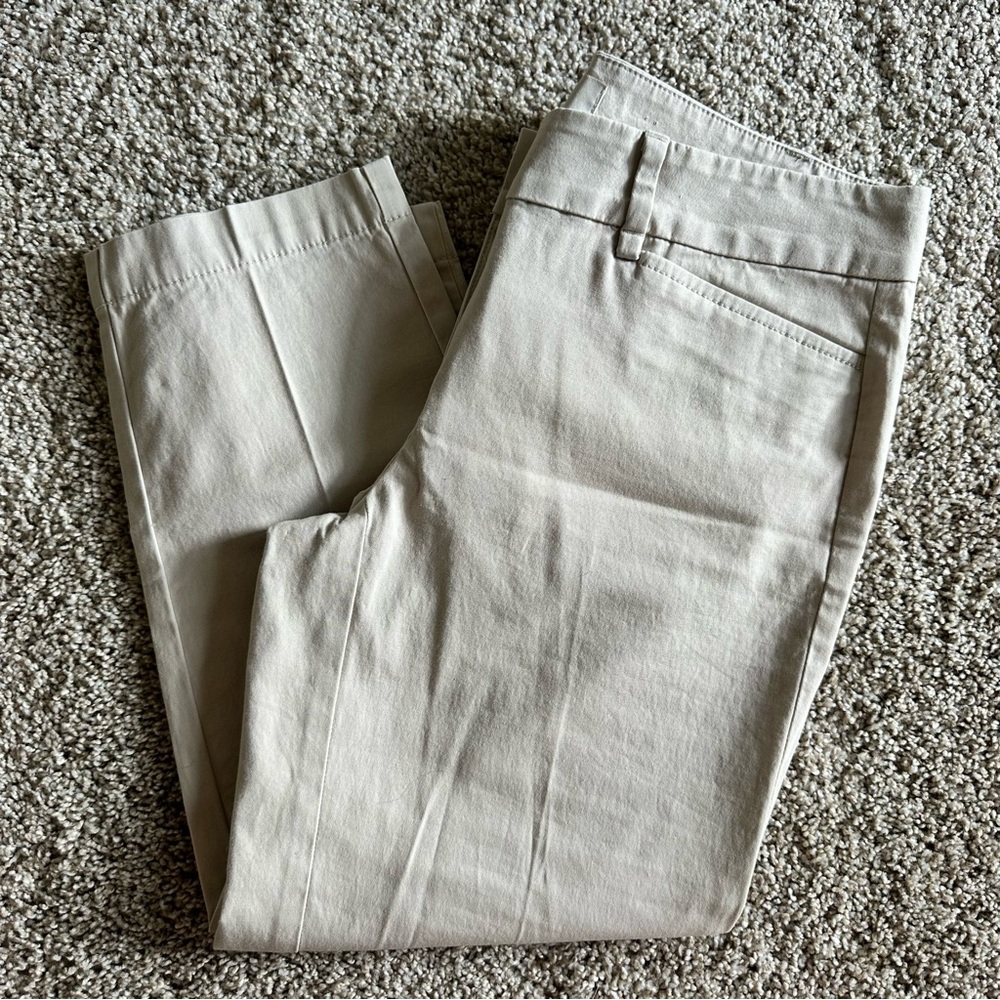 LOFT Outlet Original Crop 0 Petite Dress Khakis